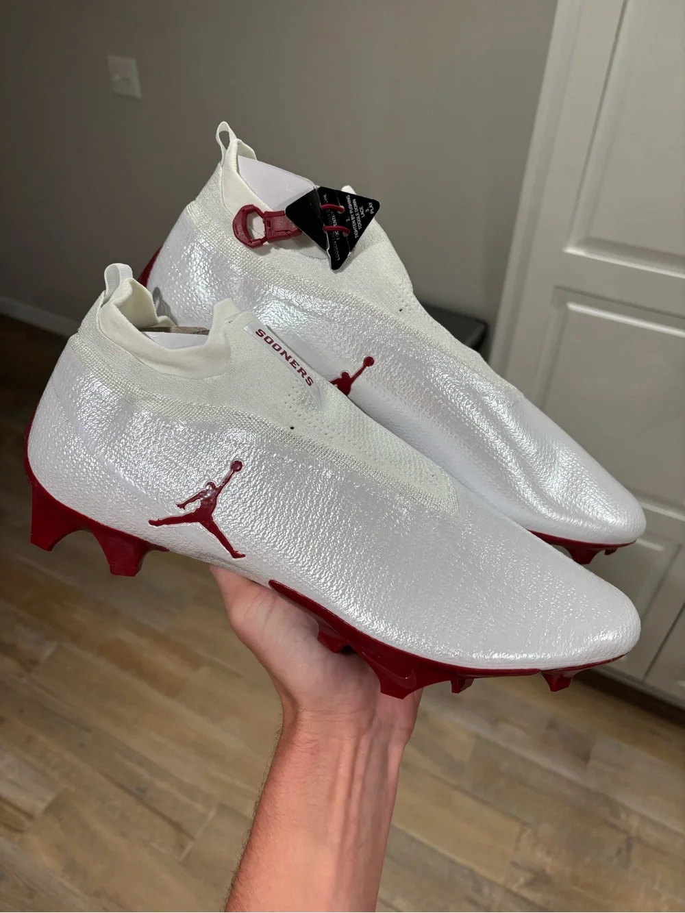 Jordan Vapor Edge Elite 360 Oklahoma Sooners Men’s Size 14.5 Football Cleats NEW